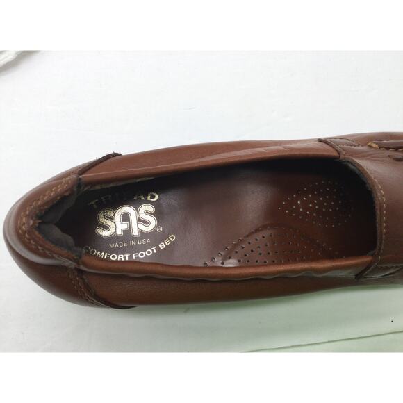 SAS Weave Loafer Chestnut Brown Womens 7 Comfort Shoe New - Picture 10 of 11